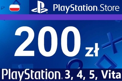 PlayStation 200 zł PSN Network Store Kod PS5 PS4 PS3