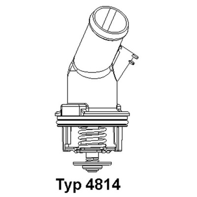 ТЕРМОСТАТ, СЕРЕДИНА ОХЛАЖДАЮЧАЯ BORGWARNER (WAHLER) 4814.92D