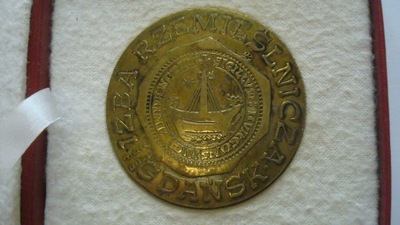 Medal Izba Rzemieślnicza rzemiosło Gdańsk brąz 6 cm