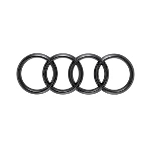 EMBLEMA LOGOTIPO PARTE TRASERA AUDI A4 S4 A6 S6 RS4 RS6 NEGRO  