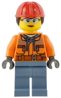 Figurka LEGO City cty1554 Kobieta, Pracownik Budow