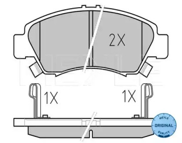 КОЛОДКИ ДИСКОВЫЕ ТОРМОЗНОЕ HONDA MEYLE фото