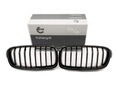 Решітка радіатора решітка радіатора bmw 3 f30 51137255411 комплект чорний блиск фото №1