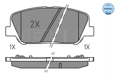 PADS BRAKE HYUNDAI P. I30 1,4-1,6 CRDI 11- 0252491517 MEYLE  