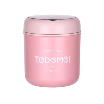 Pojemnik obiadowy izolowany 500ml Różowy TERMOS NA ŻYWNOŚĆ