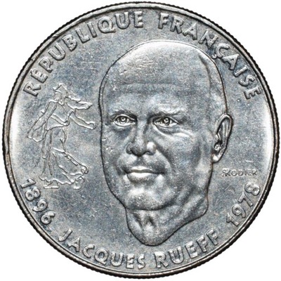 Francja 1 frank 1996 Jacques Rueff