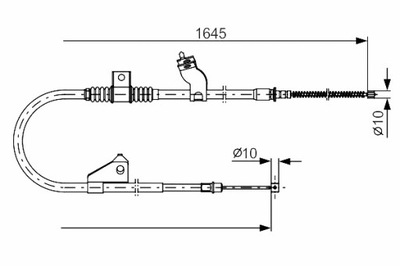 BOSCH ТРОС ГАЛЬМІВНИЙ РУЧНОГО ЗАД P CITROEN C-CROSSER C-CROSSER