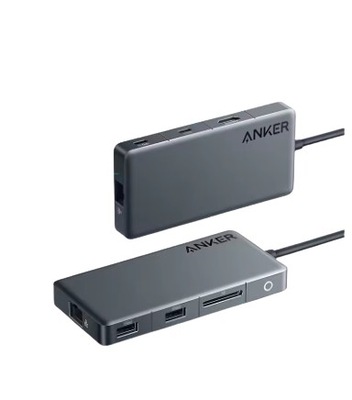 Anker 341 A8348 USB-C Dual Display 7-in-1 szary