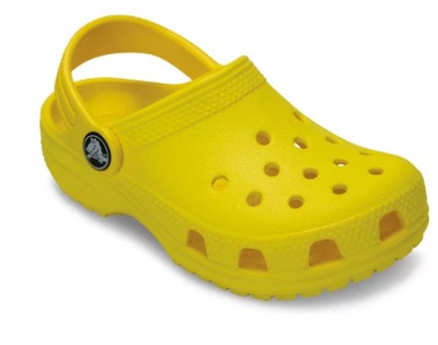 CROCS DZIECIĘCE KLAPKI ŻÓŁTE CASUAL 23-24 2S2B