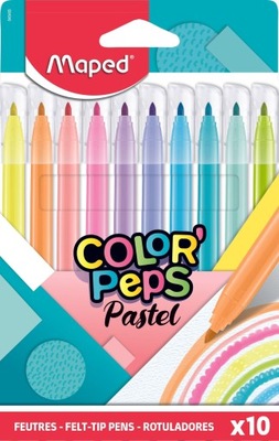Pisaki PASTELOWE MAPED Colorpeps PASTEL 10 kolor.