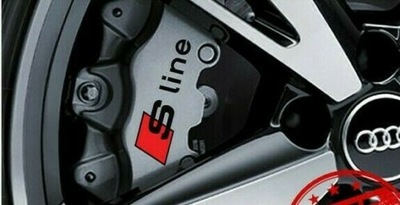 Naklejka Emblemat Logo Audi S-line na zaciski
