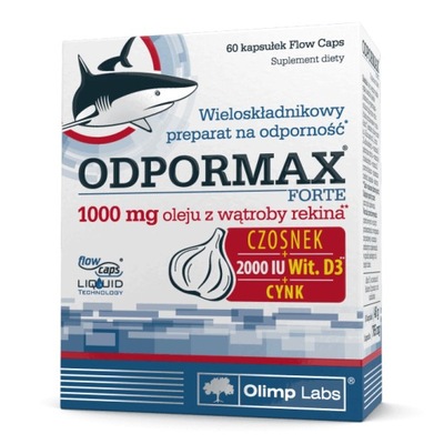 Olej rybi OLIMP Odpormax Forte z watroby rekina 60