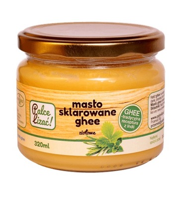 Masło sklarowane Ghee ziołowe 320ml Palce Lizać