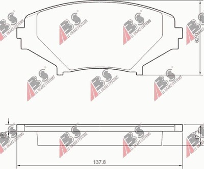 ZAPATAS DE FRENADO PARTE DELANTERA MAZDA RX8 2003-  