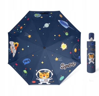 Automatyczny parasol składany dla dzieci Kreskówka