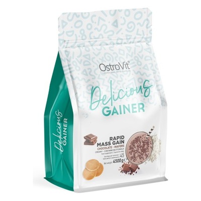 OstroVit Delicious GAINER 4500 g ODŻYWKA NA MASĘ