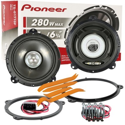 JUEGO PIONEER ALTAVOCES BMW 3 E46 CUPÉ TOURING PARTE DELANTERA DISTANCIAS ABREVIATURA  