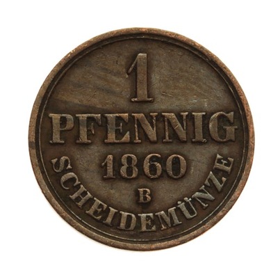 [M0188] Niemcy Hannover 1 pfenning 1860 B