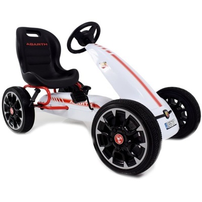 WIELKI LICENCJONOWANY GOKART FIAT ABARTH KOŁA EVA JAKOŚĆ /PB9388A DLA DZI