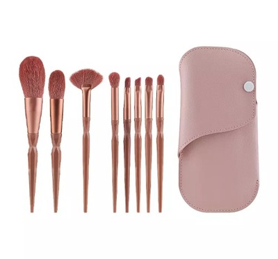 ZESTAW PĘDZLI DO MAKIJAŻU 8 SZTUK