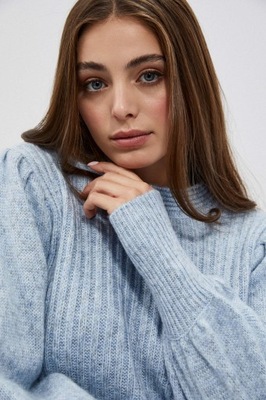 Sweter z bufiastymi rękawami XL od MOODO