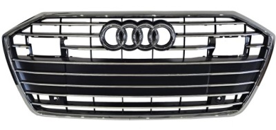 Решётка  бампера audi a6 c8 4k0 s-line держатели acc 18-23 pdc решётка радиатора хром фото №1