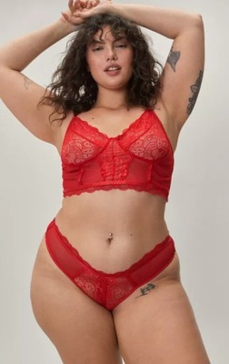 NASTY GAL PLUS SIZE KOMPLET BIELIZNY DAMSKI 46 ODJ