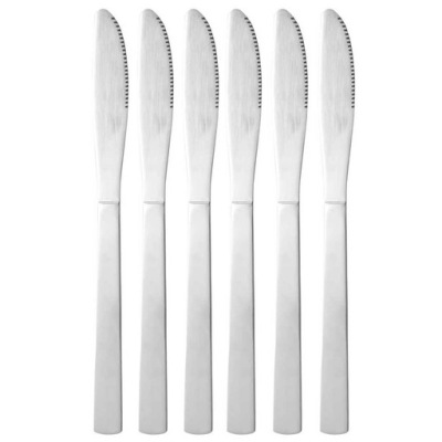 KOMPLET 6 szt. NOŻY STOŁOWYCH ŁEZKA DOMOTTI 21 CM