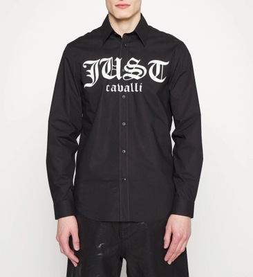 Koszula męska Just Cavalli czarna 56