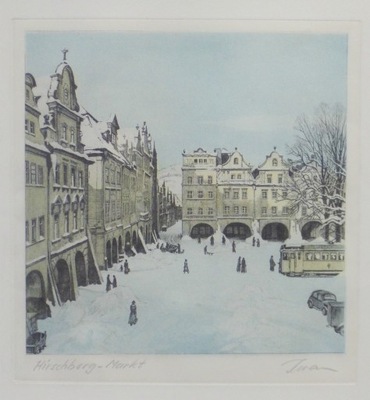 Friedrich Iwan "Rynek w Jeleniej Górze"