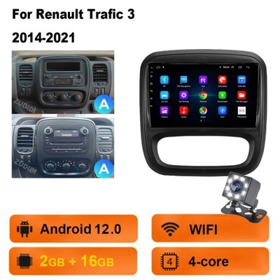 NAWIGATOR GPS PARA RENAULT TRAFIC 3 2014-2021 PARA OPLA VIVARO B 2014-2018  