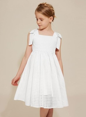 Belle Danna dziecięca letnia sukienka biała 12 lat S806