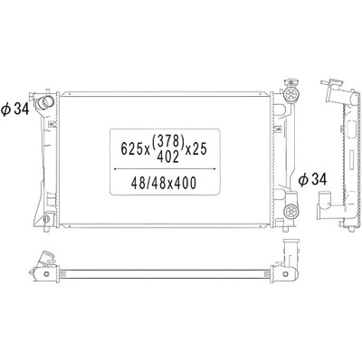 Diederichs dcm3254 радіатор, система охолодження двигуна фото №1