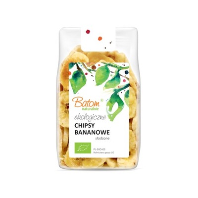 EKOLOGICZNE CHIPSY BANANOWE SŁODZONE 125g BIO