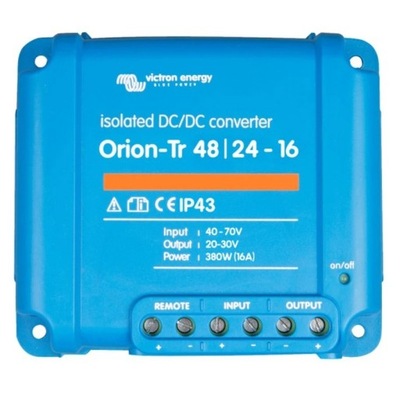 VICTRON ENERGY ПЕРЕТВОРЮВАЧ ORION-TR DC-DC 48/24 16A 380W ISOLATED