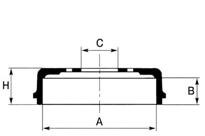 БАРАБАНЫ ТОРМОЗНЫЕ FIAT CINQUECENTO 1.1 10.94-01.98 L