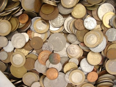 37. Świat - monety zagraniczne na kilogramy