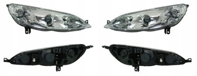 Фара лампа peugeot 407 04-10 l+p tyc фото №1