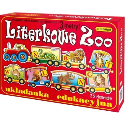 % Układanka Literkowe Zoo ADAMIGO /Adamigo