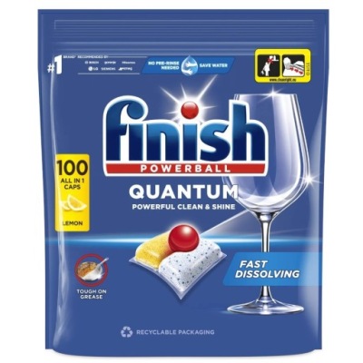 Finish Quantum All in 1 kapsle do myčky nádobí Lemon Citron 100 kusů