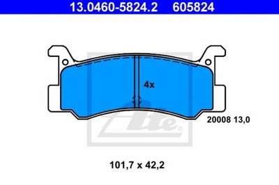 ZAPATAS DE FRENADO MAZDA 323 85-89 PARTE TRASERA  