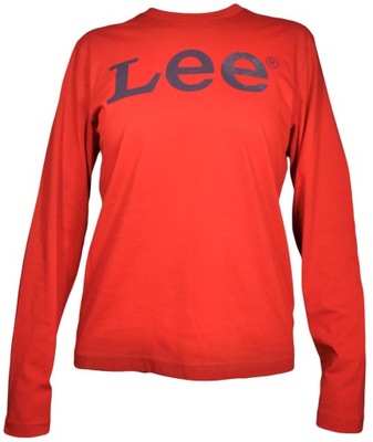 LEE koszulka LONGSLEEVE red LS LOGO _ S