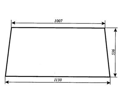 szyba do ciągnika C-360 kabina Koźmin tylna