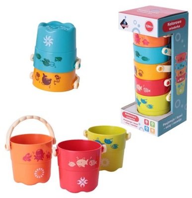 Wiaderka do kąpieli Askato 5 sztuk