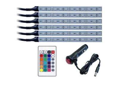 Oświetlenie WNĘTRZA auta RGB samochodu LED 6x12LED
