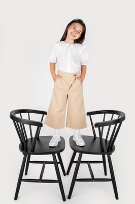 Dziewczęce spodnie culotte beżowe 104 Coccodrillo