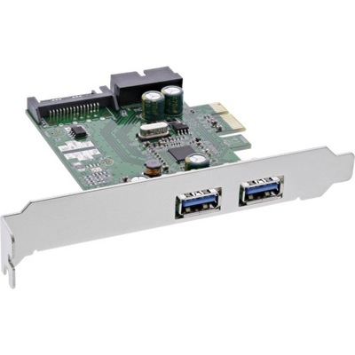 Karta sieciowa InLine 76666E, 4x USB 3.0, (2+2) PCIe