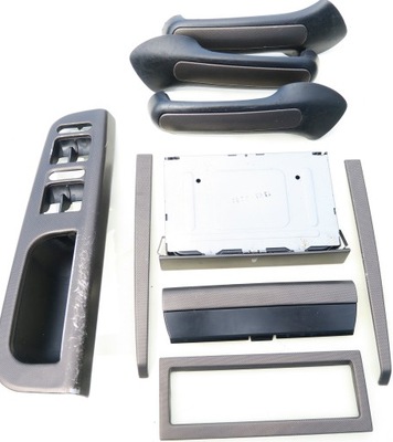 Набір карбон чорні пластики vw golf 4 iv bora фото №1