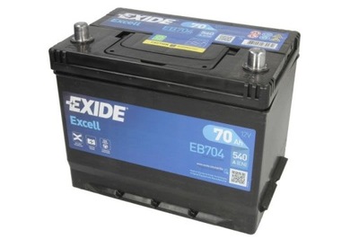 АКУМУЛЯТОР EXIDE 12V 70AH/540A EXCELL P+