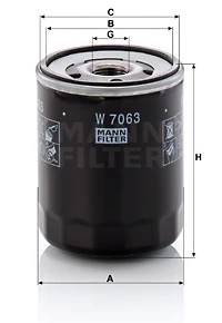 MANN-FILTER IN 7063 FILTER OILS  